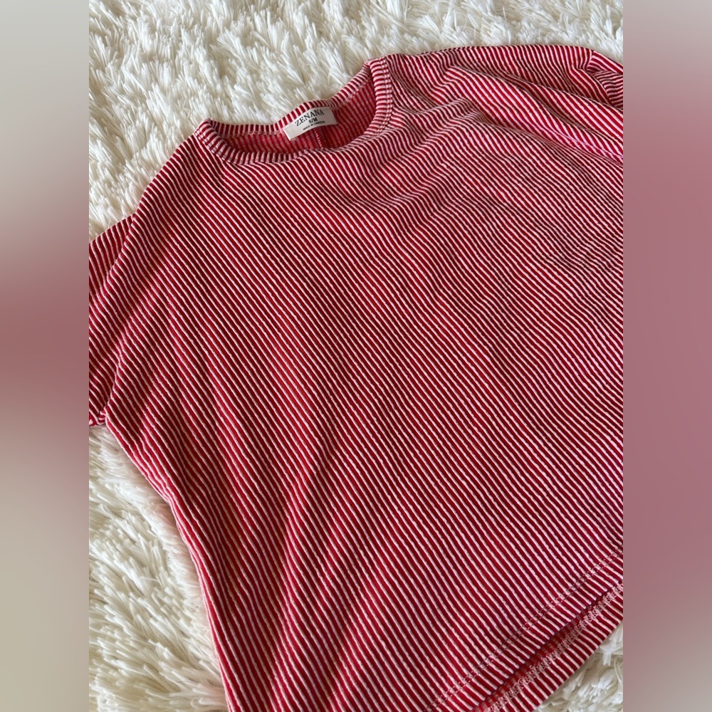 📦LAST CHANCE📦 Zenana | Red and White Striped Top